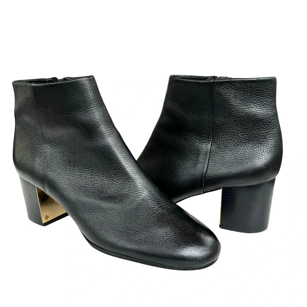 Tory Burch Cleveland Booties Black Ankle Boots Women